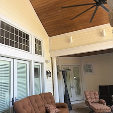 Extreme-Large-Fan-install-and-repaint-sunroom-in-Carmel-Indiana 4