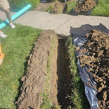 Install New PVC Underground Downspout Drain Lines In Carmel, IN 0