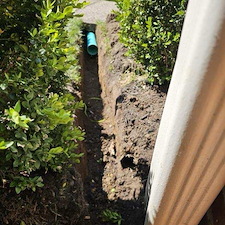 Install New PVC Underground Downspout Drain Lines In Carmel, IN 2