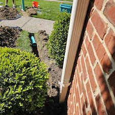 Install New PVC Underground Downspout Drain Lines In Carmel, IN 3
