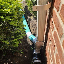 Install New PVC Underground Downspout Drain Lines In Carmel, IN 4