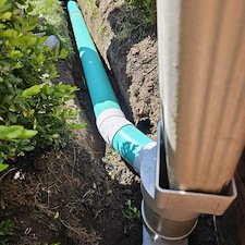 Install New PVC Underground Downspout Drain Lines In Carmel, IN 5