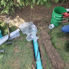 Install New PVC Underground Downspout Drain Lines In Carmel, IN 9