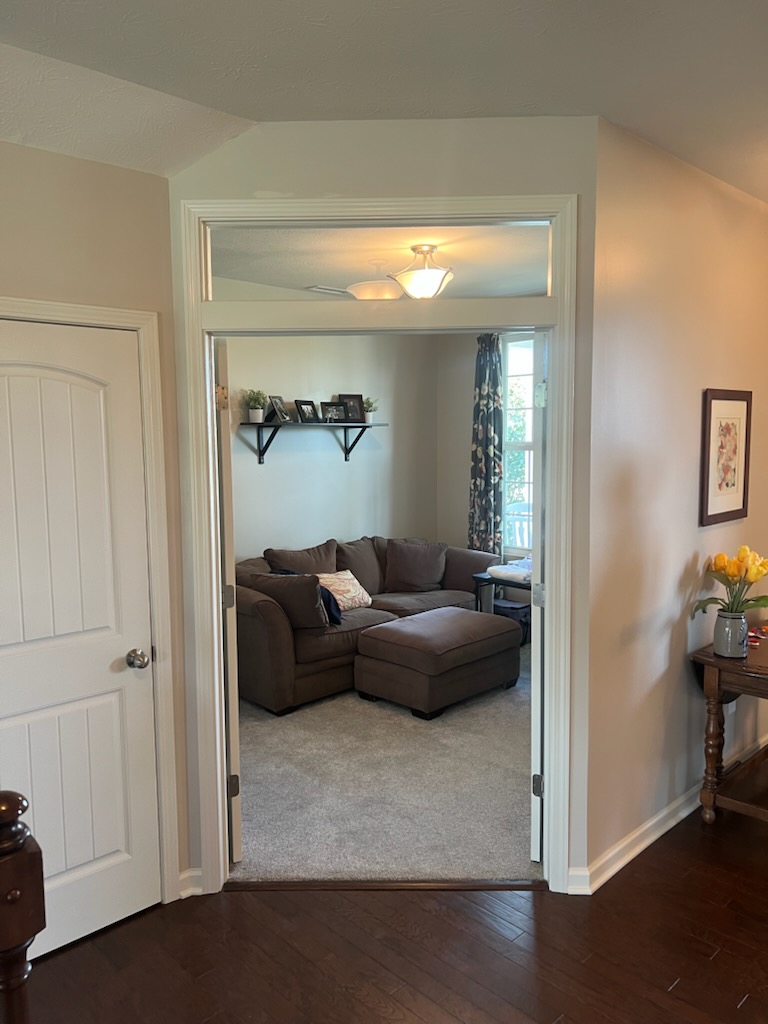 Interior French Door With Transom Install To Close Off For An Office Space In Zionsville Indiana Thumbnail