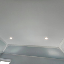 Master-Bedroom-refresh-with-drywall-repairs-new-paint-and-lighting-in-Carmel-Indiana 2
