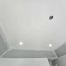 Master-Bedroom-refresh-with-drywall-repairs-new-paint-and-lighting-in-Carmel-Indiana 1