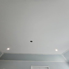 Master-Bedroom-refresh-with-drywall-repairs-new-paint-and-lighting-in-Carmel-Indiana 0